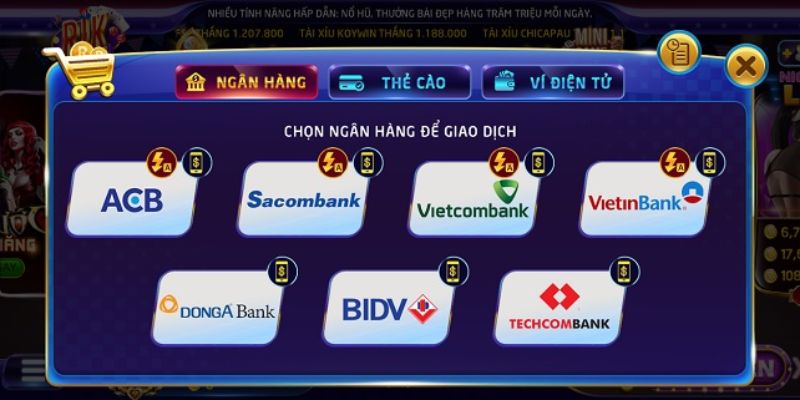 lua chon ngan hang giao dich Các Phương Thức Rút Tiền RIKVIP